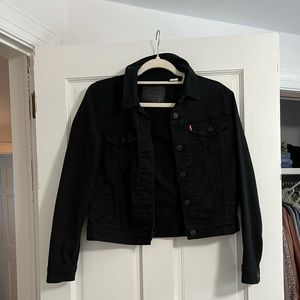 Black jean jacket
